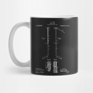 Ice Hockey Stick Patent - Ice Hockey Art - Black Chalkboard Mug